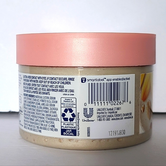 Dove Exfoliating Polish Body Scrub Oatmeal & Calendula Oil 10.5oz - Picture 5 of 6